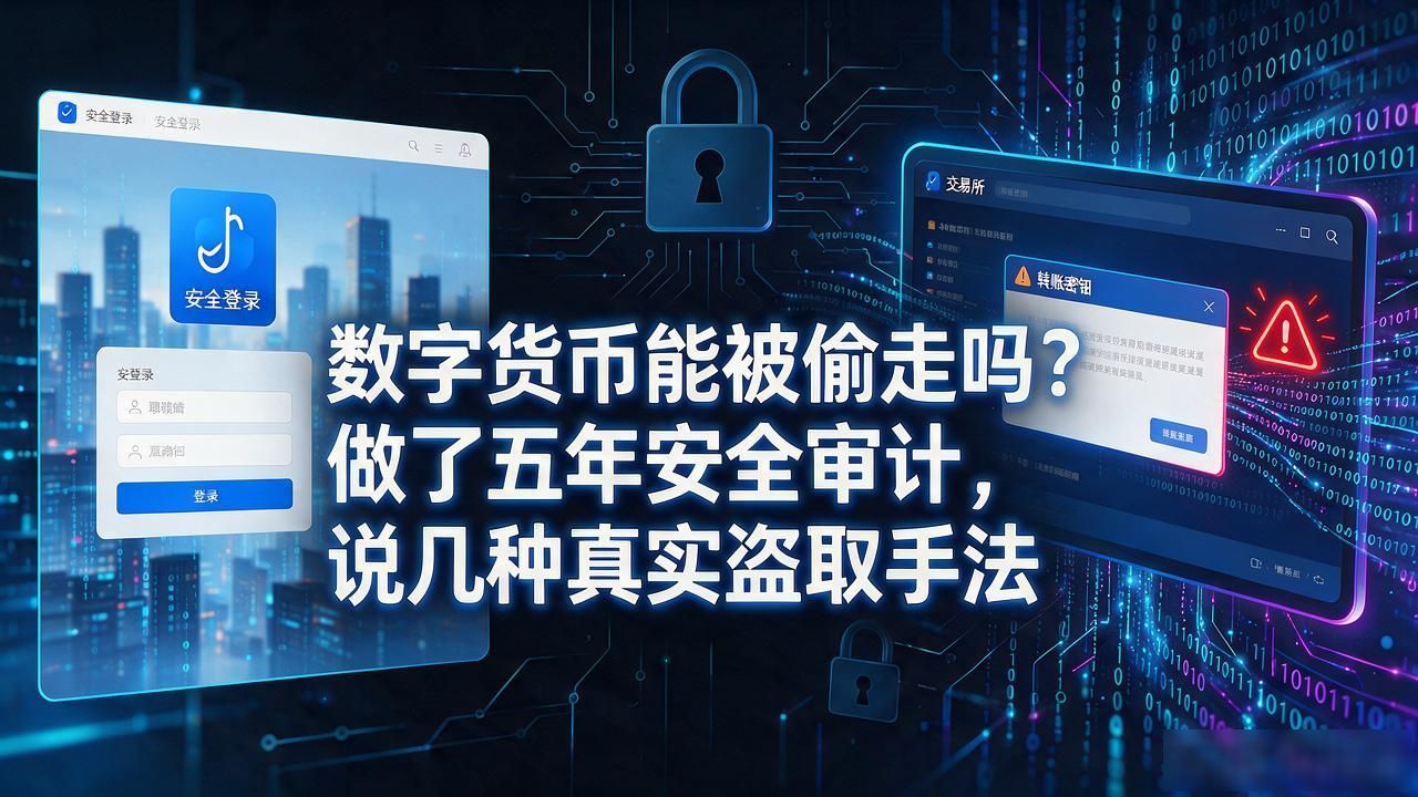 数字货币能被偷走吗？做了五年安全审计，说几种真实盗取手法