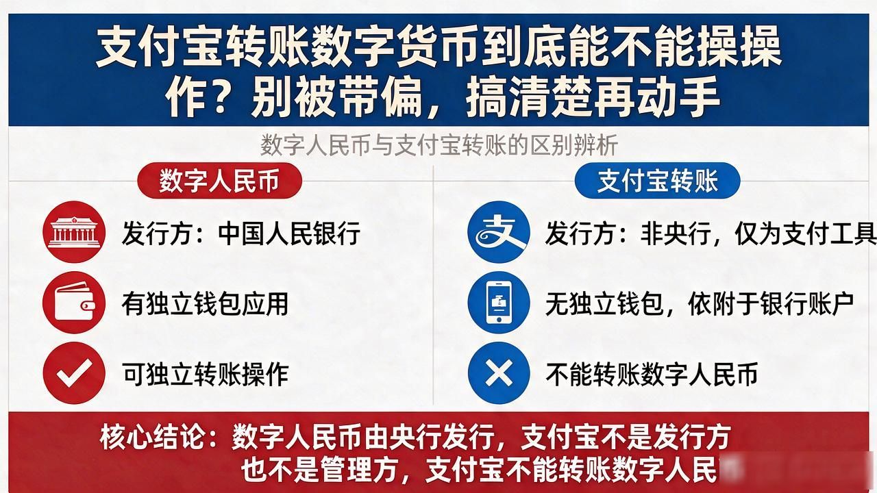 支付宝转账数字货币到底能不能操作？别被带偏，搞清楚再动手