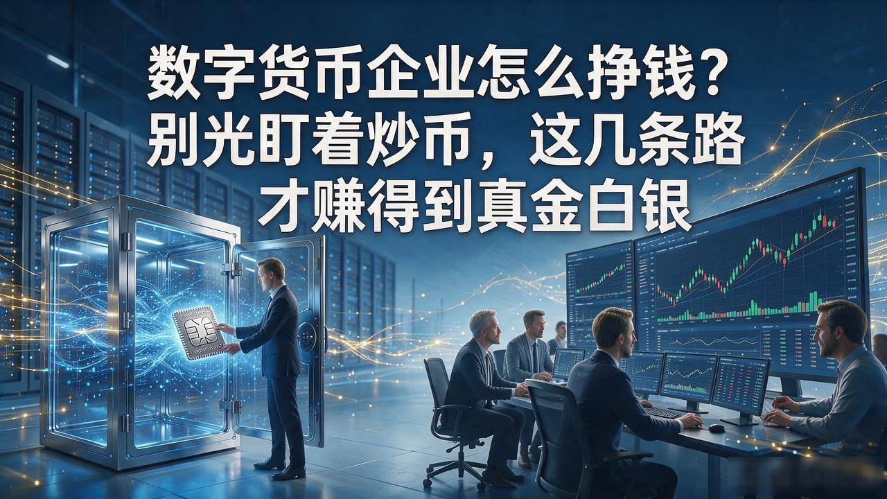 数字货币企业怎么挣钱？别光盯着炒币，这几条路才赚得到真金白银