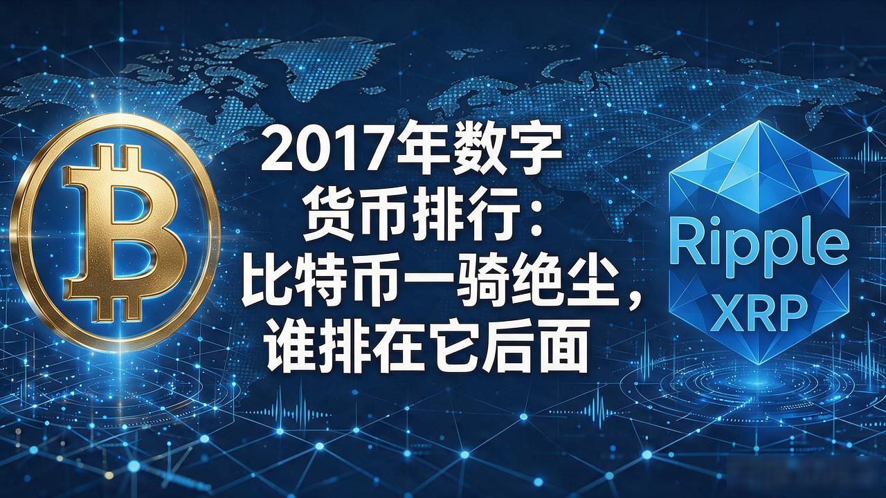 2017年数字货币排行：比特币一骑绝尘，谁排在它后面