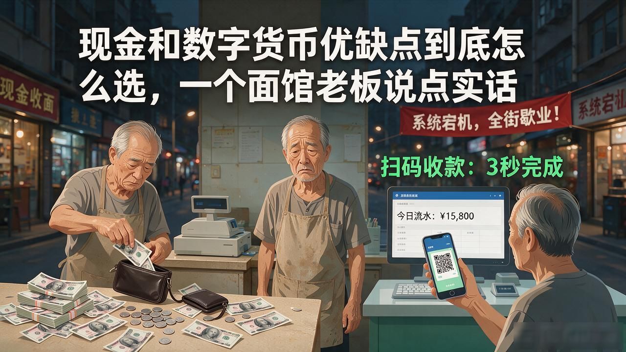 面馆现金支付与数字货币支付优缺点分析_街边面馆收款方式选择策略_现金和数字货币优缺点