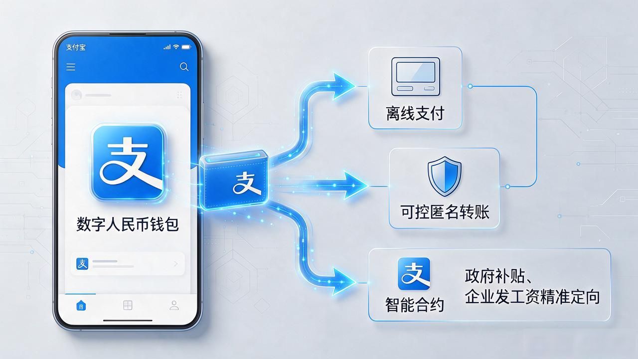 支付宝数字货币区别_数字人民币职能定位_支付宝数字货币职能
