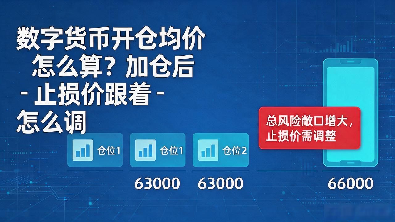 数字货币开仓均价怎么算？加仓后止损价跟着怎么调
