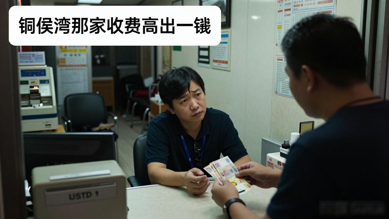 我拿着USDT跑了一趟港岛取现港币，三家店实测下来费用差了一倍