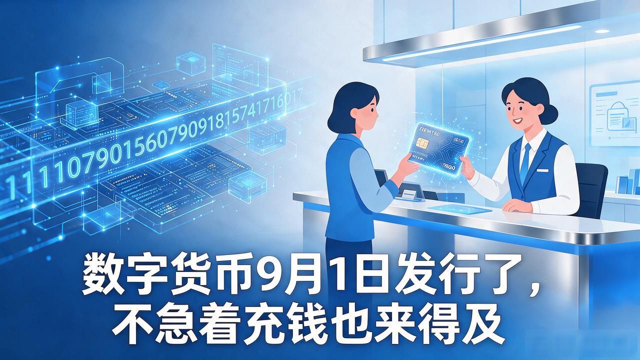 数字货币9月1日发行了，不急着充钱也来得及