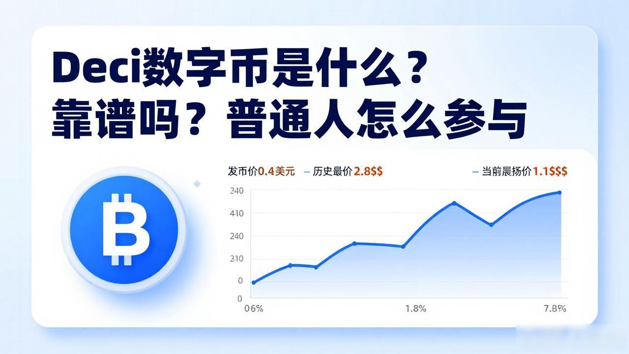 Deci数字货币是什么？靠谱吗？普通人怎么参与