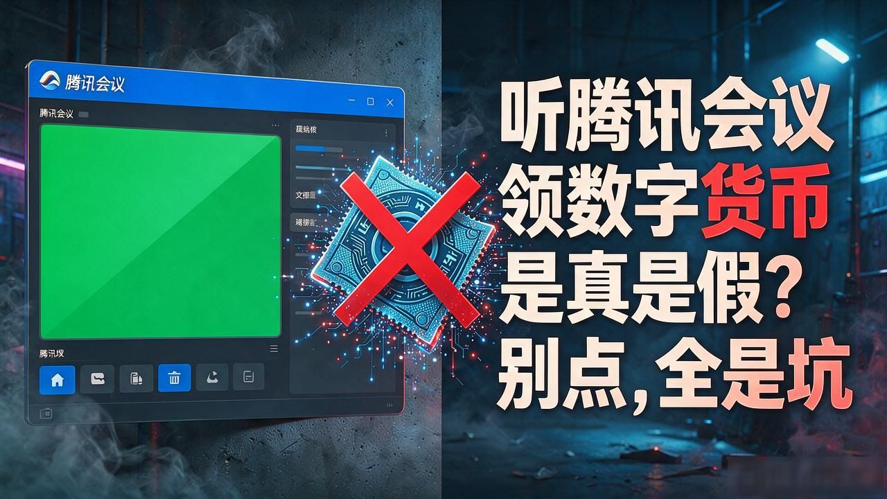 警惕腾讯会议送币骗局_听腾讯会议得数字货币_识别虚假数字货币投资会议
