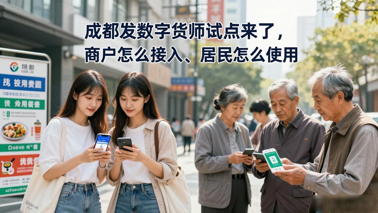 成都发数字货币试点来了，商户怎么接入、居民怎么使用