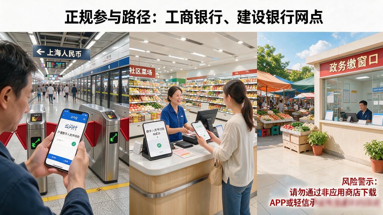 上海数字货币推广中心是官方的吗？普通人怎么参与数字人民币