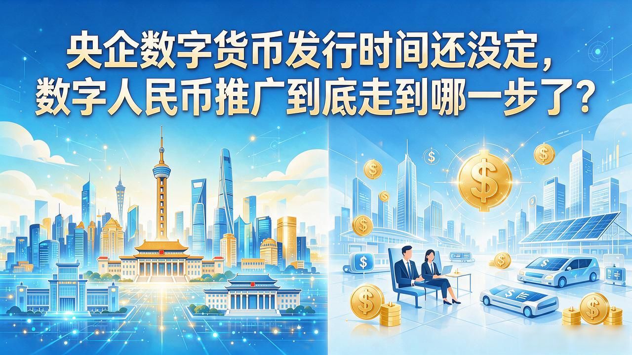 央企数字货币发行时间还没定，数字人民币推广到底走到哪一步了