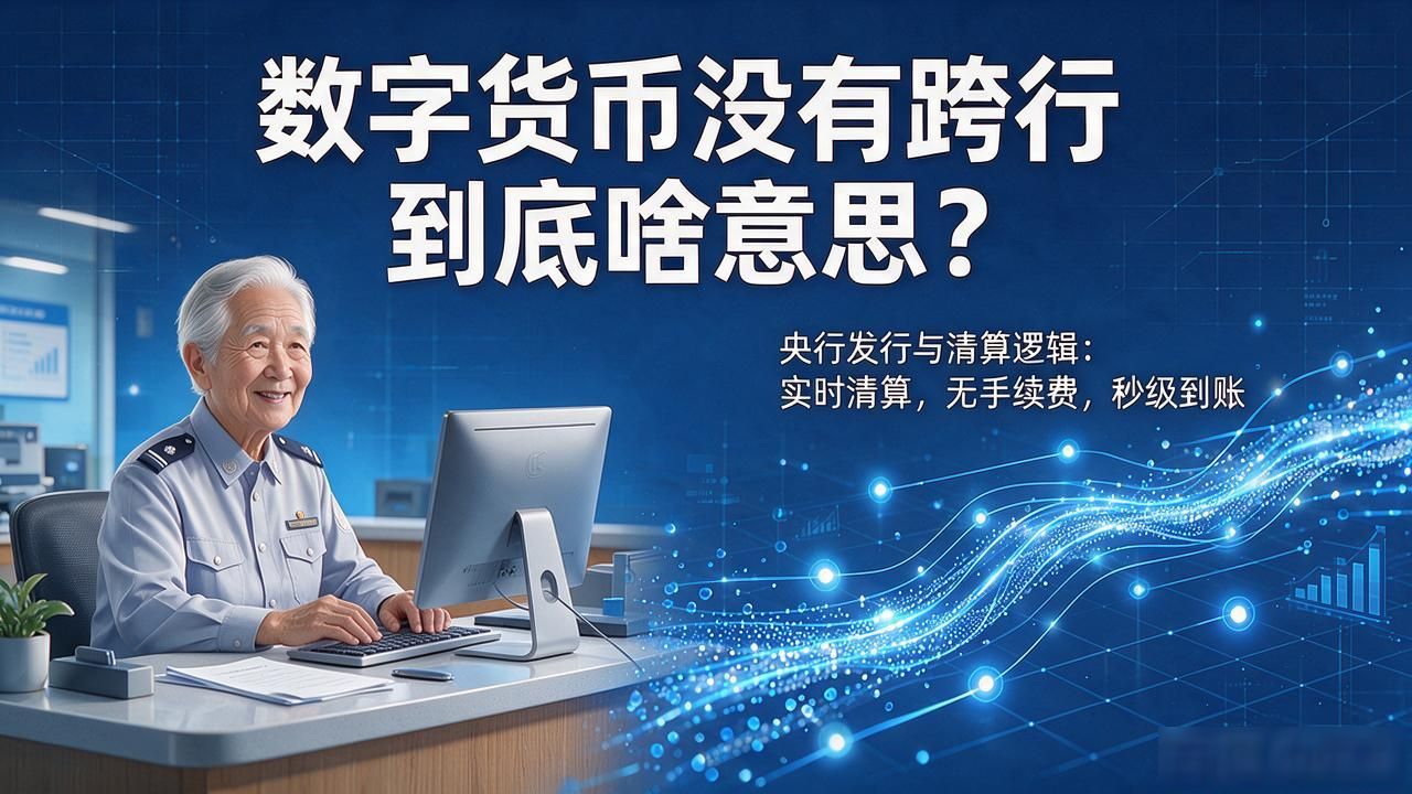 数字货币没有跨行到底啥意思？银行柜台老员工给你讲明白