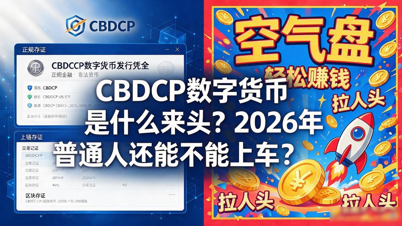 cbdcep数字货币是什么来头？2026年普通人还能不能上车
