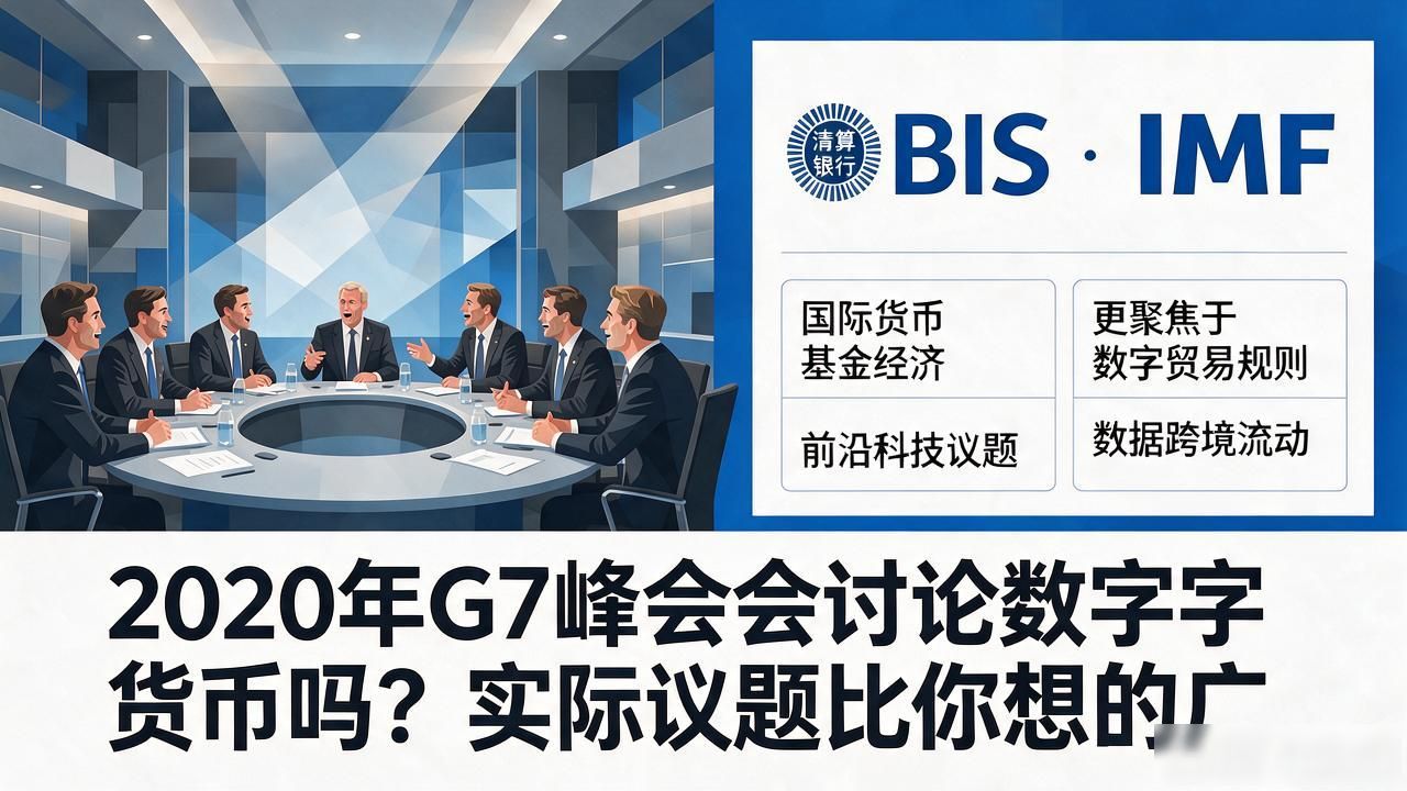 2020年G7峰会会讨论数字货币吗？实际议题比你想的广