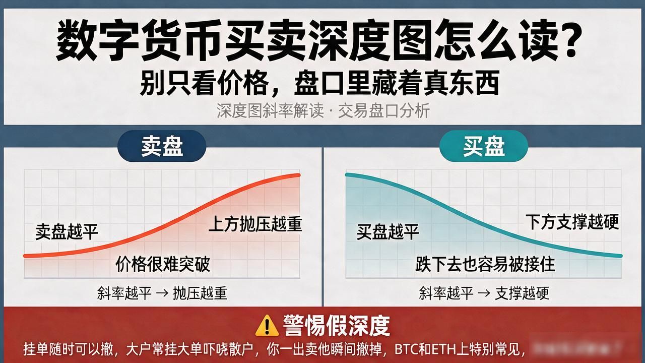 数字货币买卖深度图怎么读？别只看价格，盘口里藏着真东西