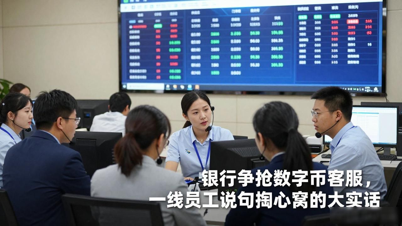 银行争抢数字货币客服，一线员工说句掏心窝的大实话