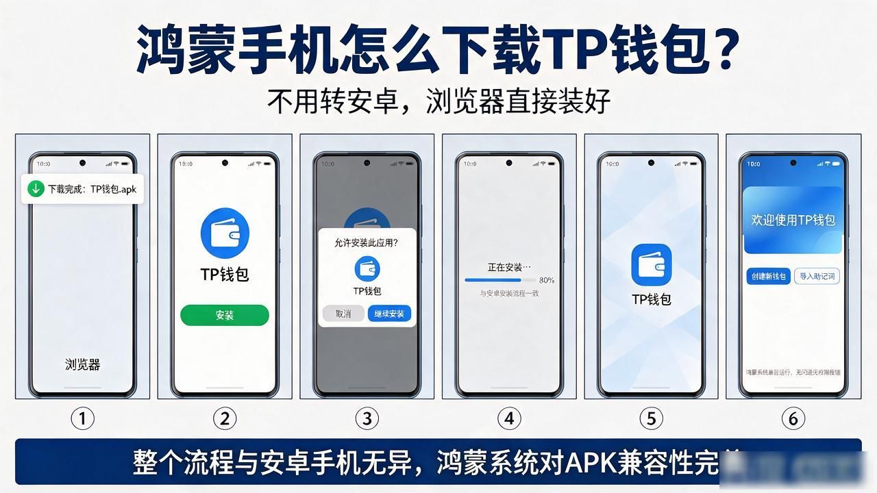 鸿蒙手机怎么下载TP钱包？不用转安卓，浏览器直接装好